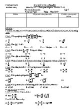 Bài kiểm tra số 1 môn Đại số Lớp 7 - Tiết 22 - Năm học 2019-2020 - Trường THCS Hoằng Phụ